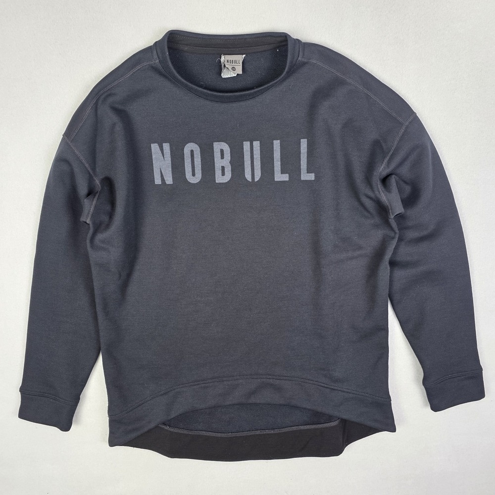 Nobull Sweatshirt Womens XS Black Gym Workout Pullover Athletic Long Sleeve